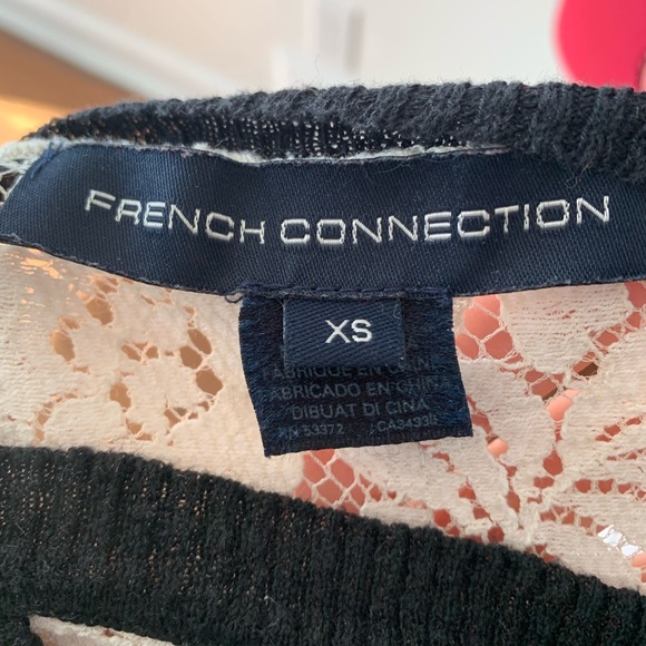 FRENCH CONNECTION LACE DETAIL SHIRT - Picture 8 of 9